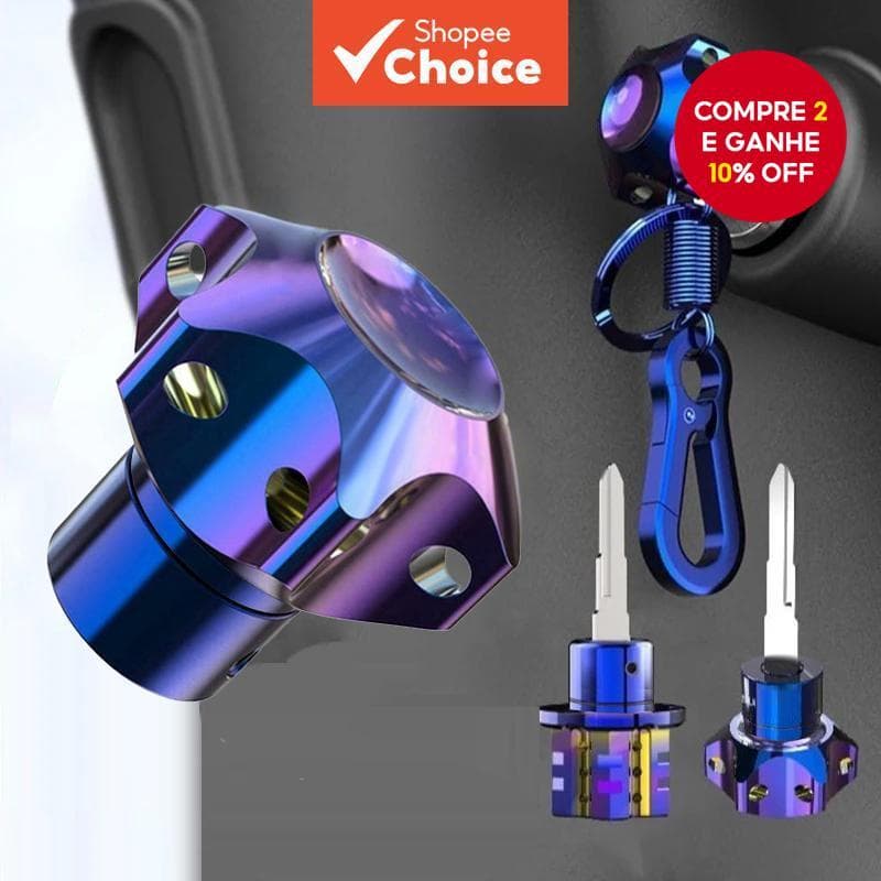 Novo Suporte para Chave de Motocicleta Universal - Chaveiros Decorativos para Cabeça de Chave de Motocicleta