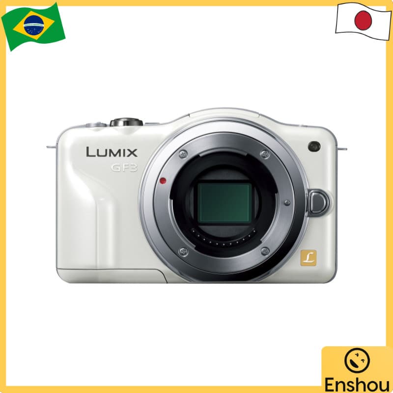 [USED]Do Japão [USADO] LUMIX Câmera De Lente Intercambiável Sem Espelho/Corpo Full HD Filme Shell Branco DMC-GF3-W Panasonic