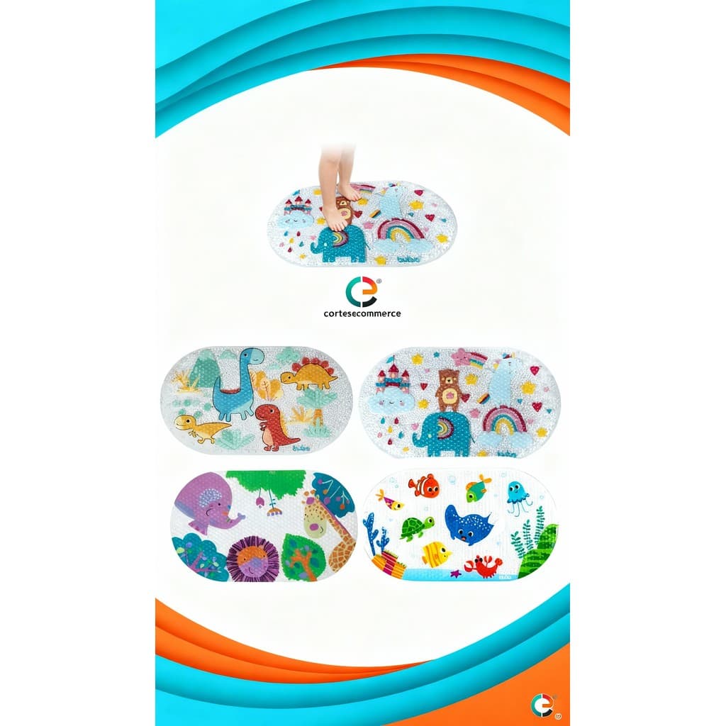 Tapete Antiderrapante de Banho Com Ventosa Buba para banheiro Tapete banheiro buba