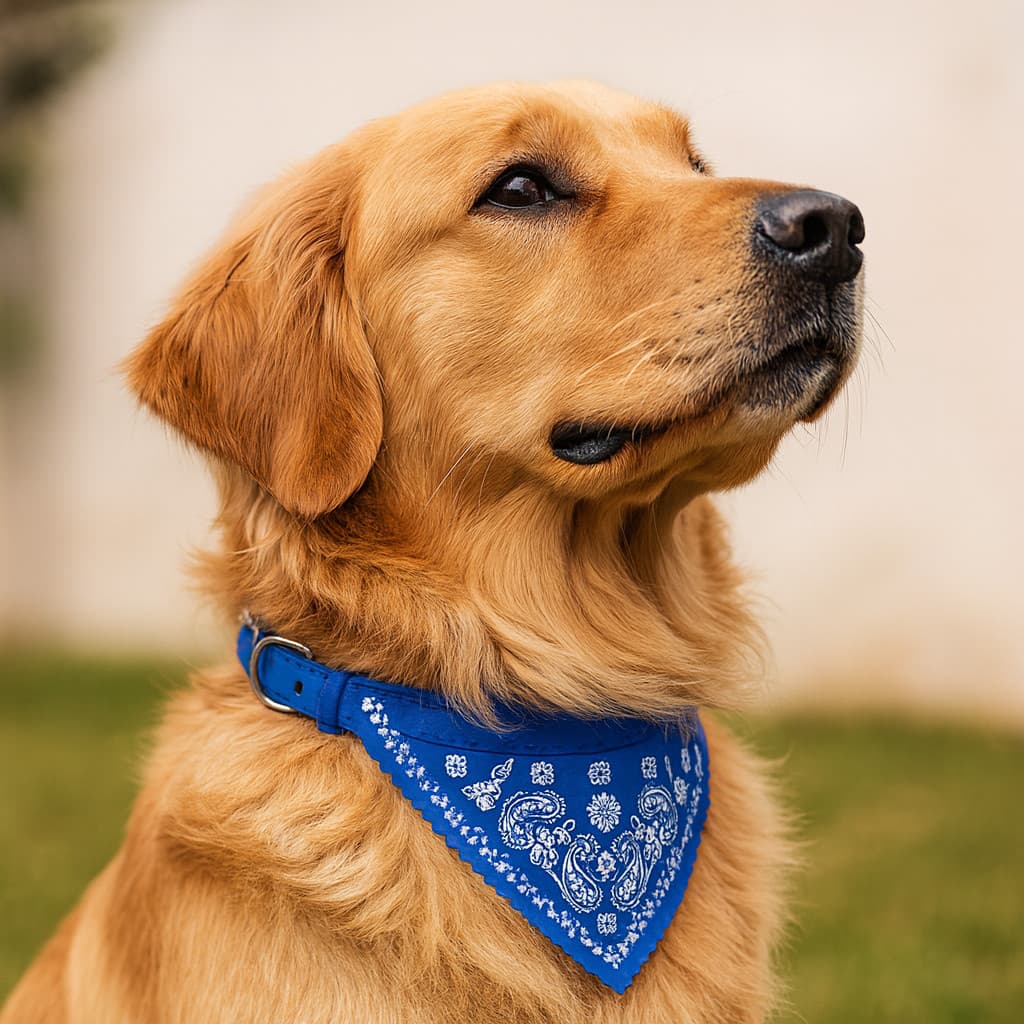 Coleira Bandana Gato e cachorro M e G Ajustável, Confortável e Reforçada para Passeio