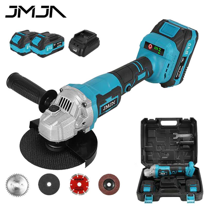 Esmerilhadeira Angular 21V 820W com Maleta e Bateria Recarregável 115mm 4.1/2 110V/220V