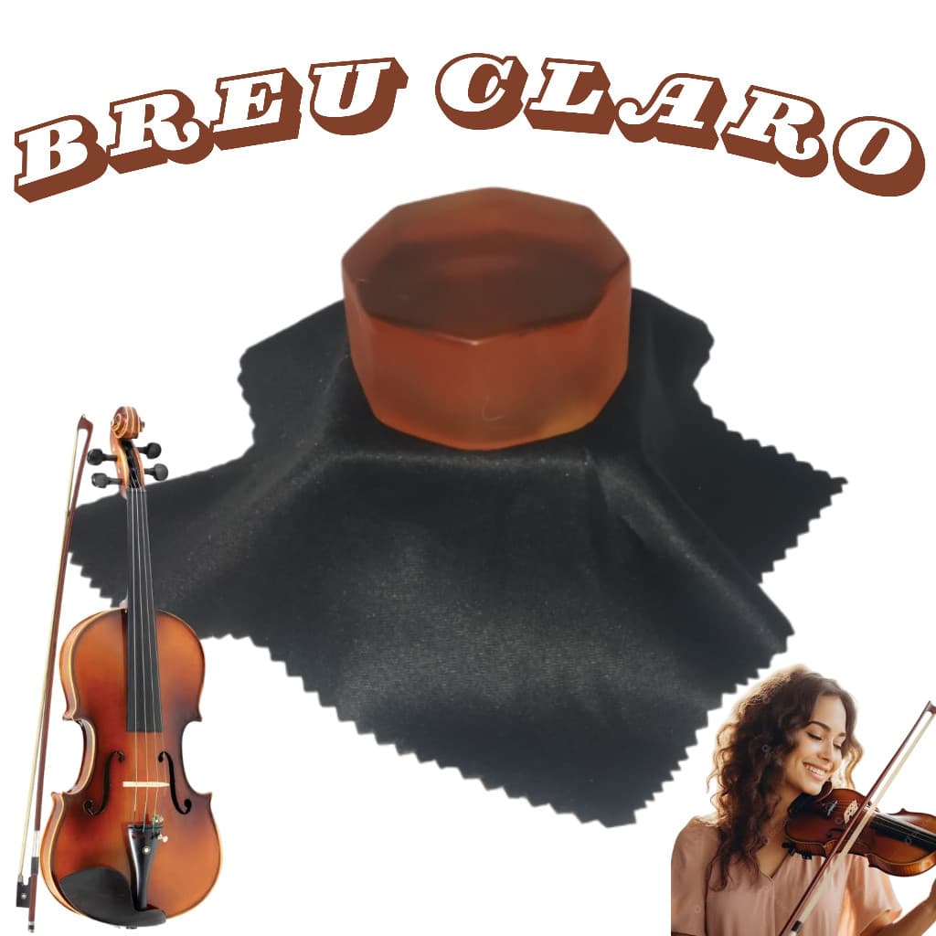 Breu Claro para Violino Viola de Arco cello violoncello arco de crina ou nylon