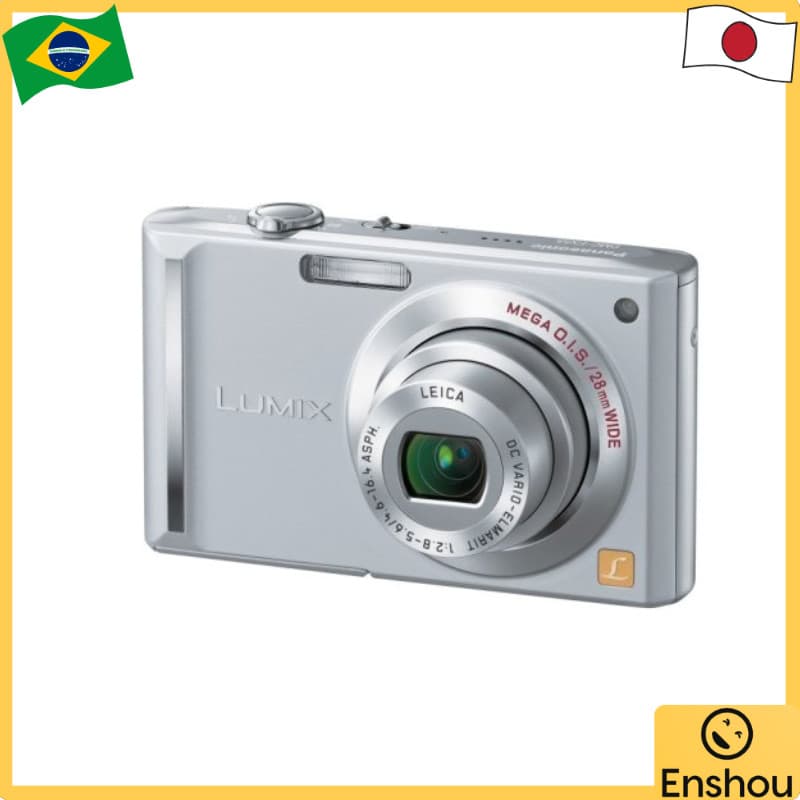 [USED]Do Japão [USADO] Câmera Digital LUMIX Prata Preciosa DMC-FX55-S