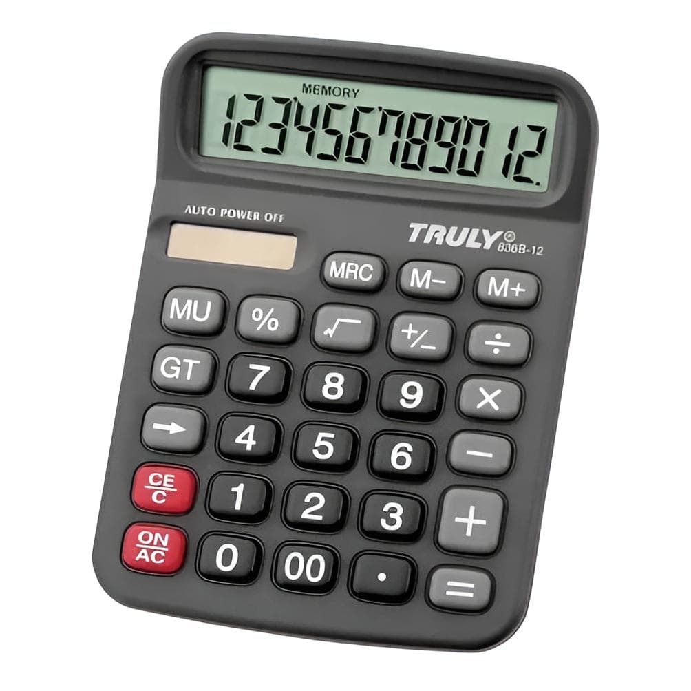 Calculadora Truly 836b-12 - Preto