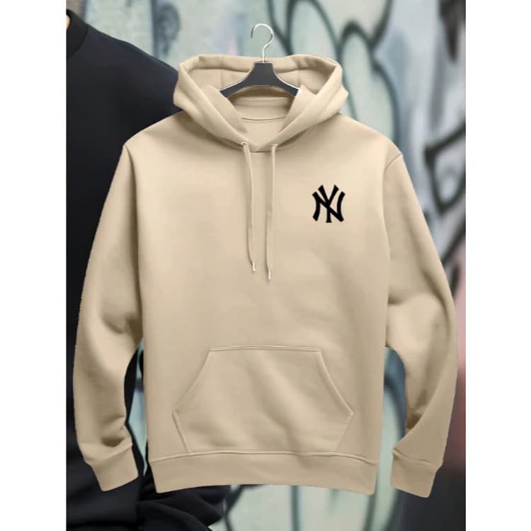 Blusa de Frio Moletom Capuz Canguru Flanelado New York  Com Bolso Masculino e Feminino Unissex