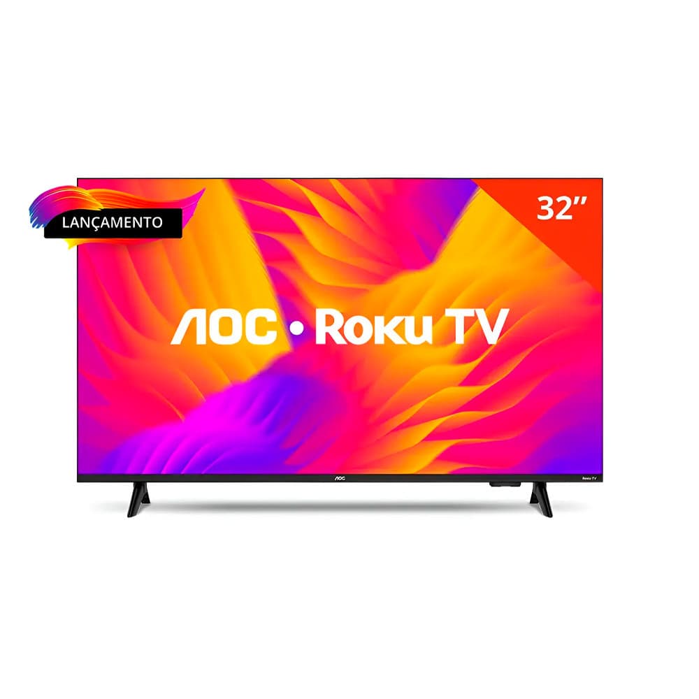 Smart Tv AOC 32" ROKU LED Full HD Wi-Fi 32S5155 Bivolt