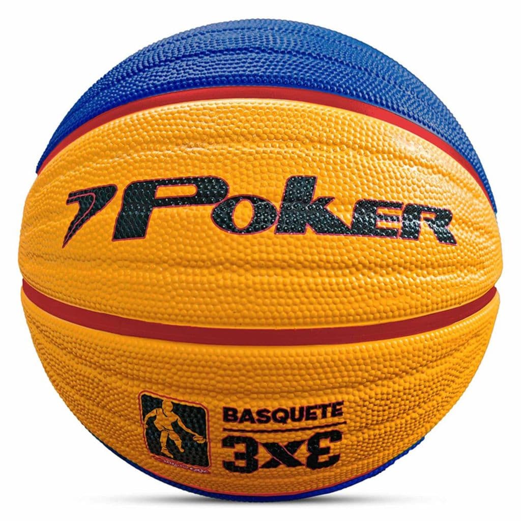 Bola Basquete 3x3 N°6 Oficial Poker Para Basquete de Rua quadra externa e areas abertas