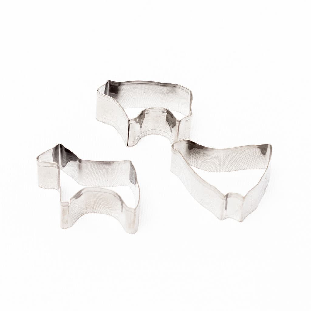 MOLDES PARA BISCOITOS DECORATIVO DE ANIMAIS COM 3 MODELOS