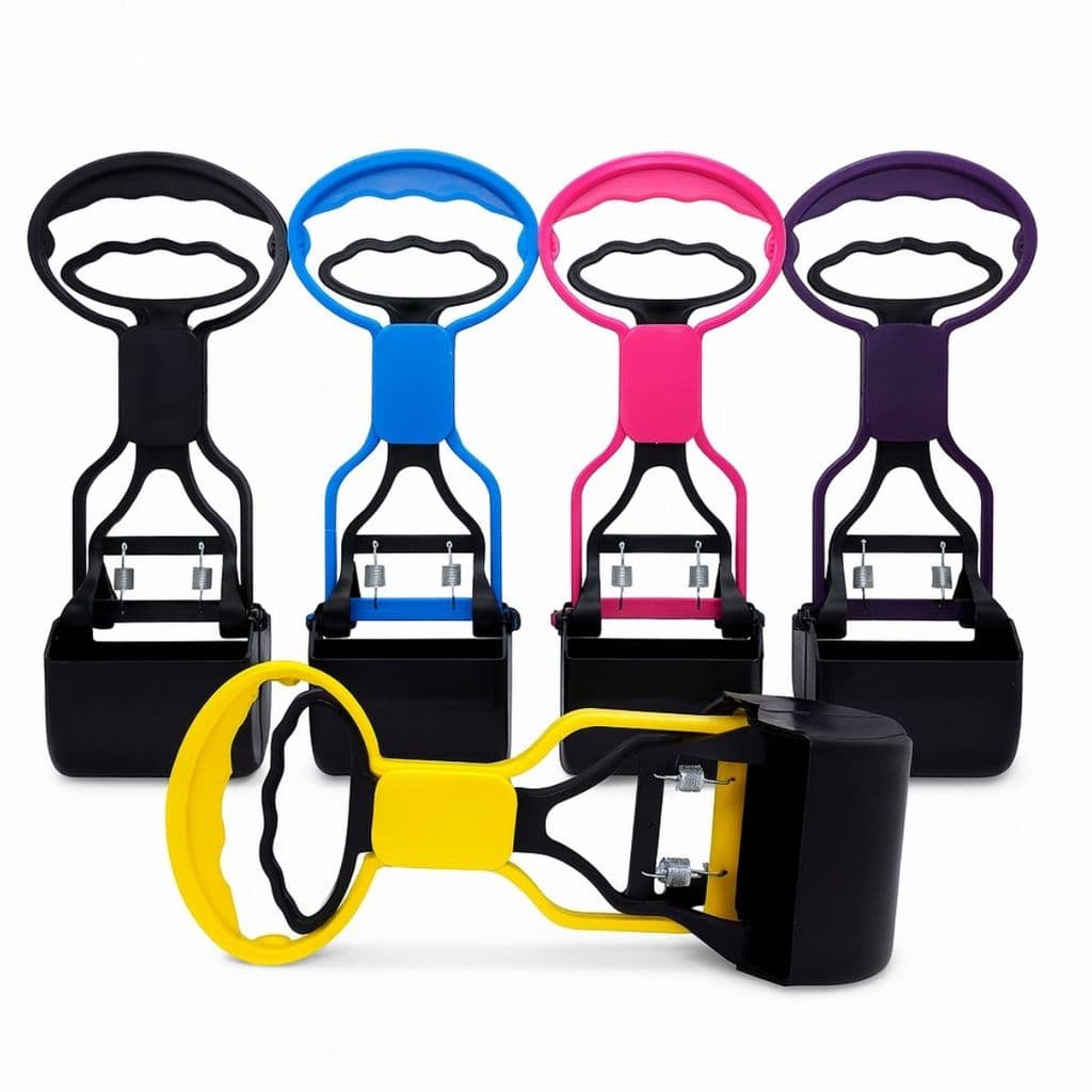 Pá Cata Caca Automático Higiene Coco de Gato Cachorro Pet Médio Colorido Pazinha Higiênica