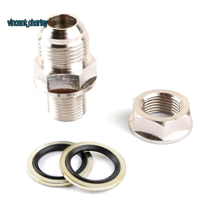AN10 10AN DIY Turbo Uso Universal Para Panela De Óleo/Cárter Adaptador De Drenagem De Retorno Bung Encaixe Sem Solda