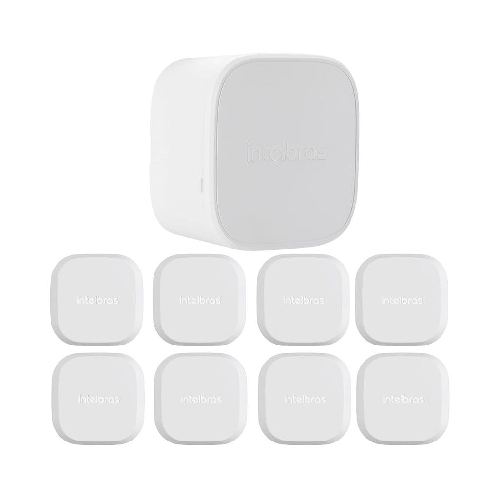 Kit 9 Caixas de Passagem Plástica Câmeras Bullet/Dome Interno VBOX 1000 Mini Intelbras