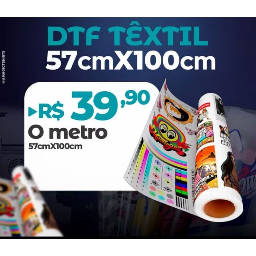 DTF Têxtil direct to Film 57cmx100 impressão de alta qualidade 13200 Para estamparia Blusas. camiseta envio rapido