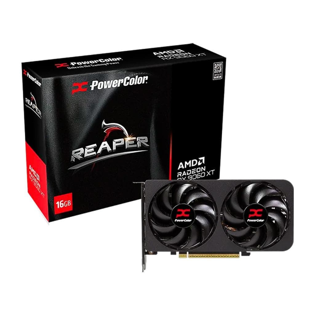 Placa de Vídeo Gpu Powercolor Amd Radeon Rx 9060xt 16gb Gddr6 128bits 16g-A