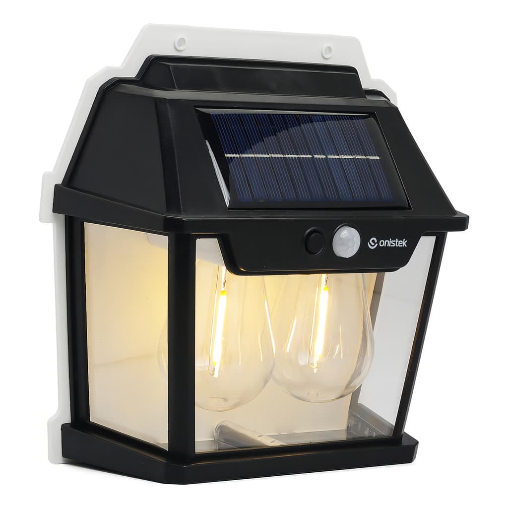 Luminária Solar 2 / 3 / 4 Lâmpadas Luz Led Arandela Sensor Presença