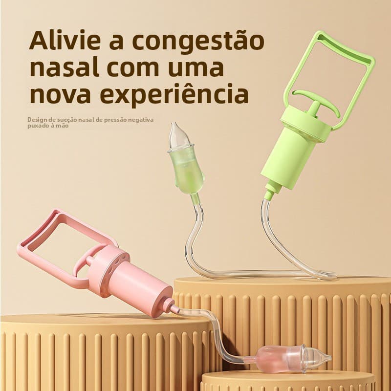 Aspirador Nasal Manual | Limpador De Nariz Portátil Com Potência De Sucção Eficaz
