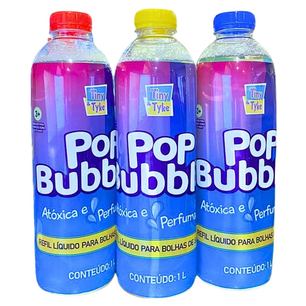 Refil Para Bolha De Sabão Liquido Bubble Pop 1L - Tiny & Tyke
