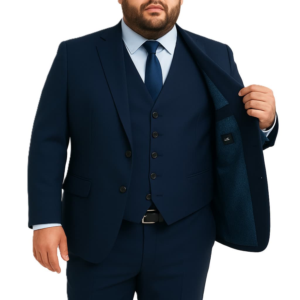 Terno Masculino Plus Size Completo Premium Slim – Paletó + Calça – Tamanhos 60 a 74 – Envio Imediato!
