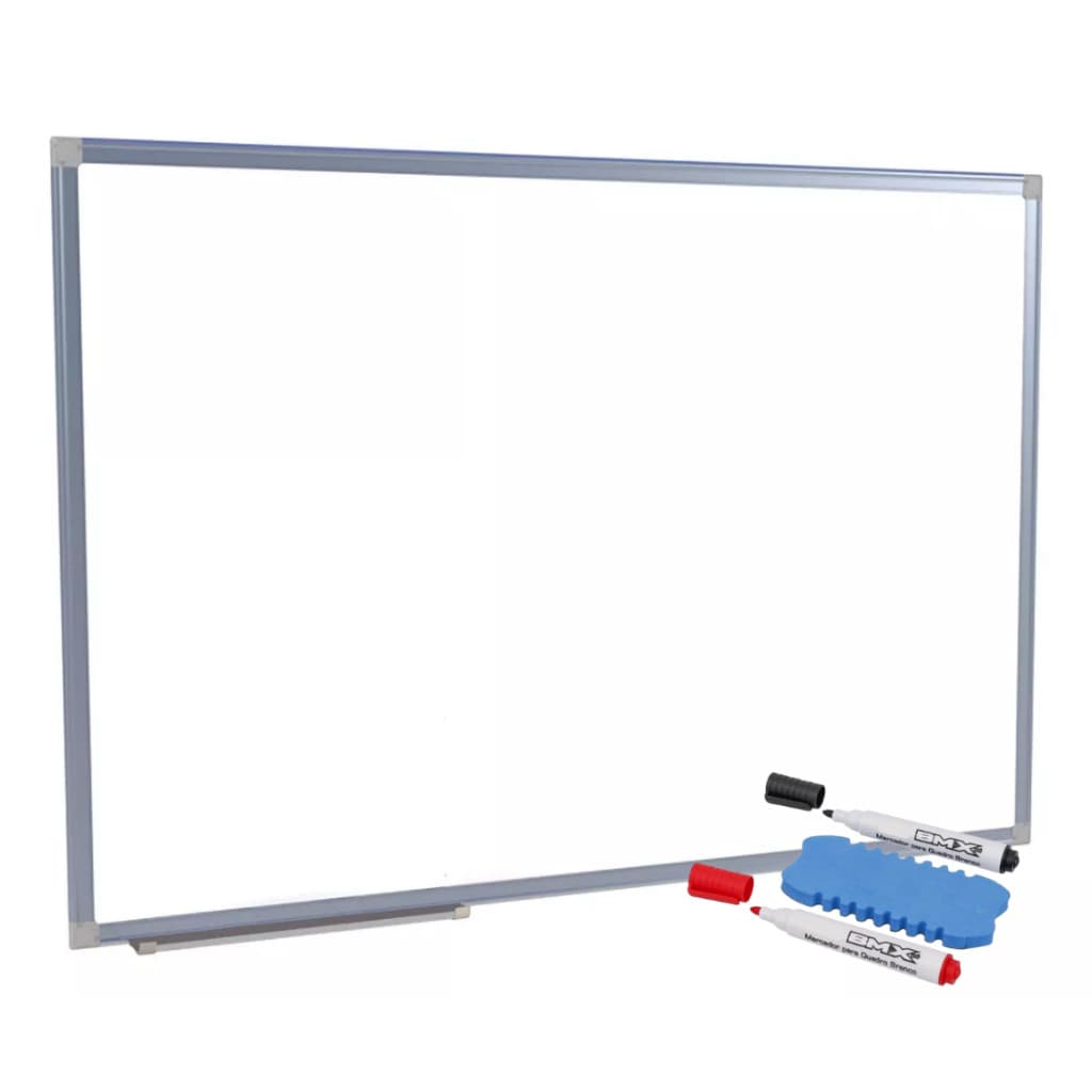 Quadro Branco 120x90 Grande Com 2 Canetas e Apagador Lousa Branca Anotações Estudo Escritório Aula Online