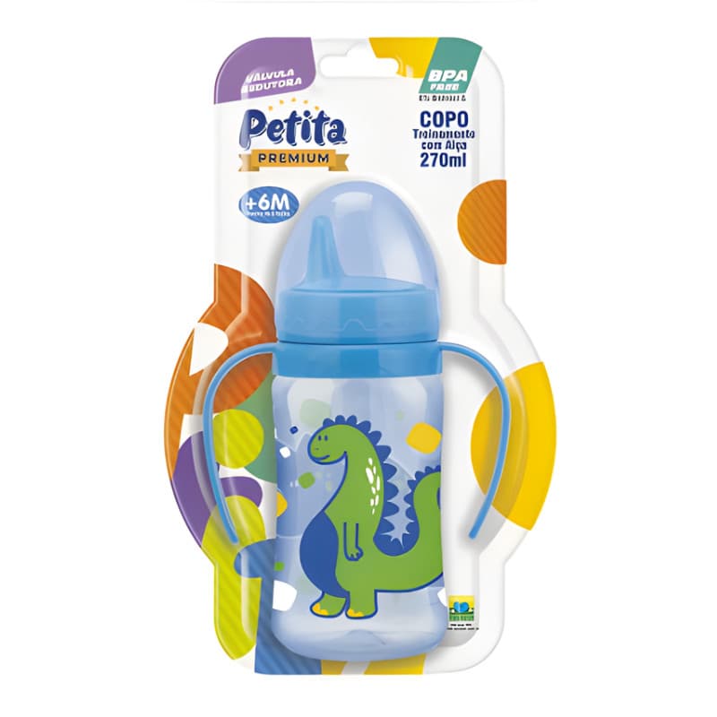 Copo com Alça Infantil com Valvula Petita 270ML