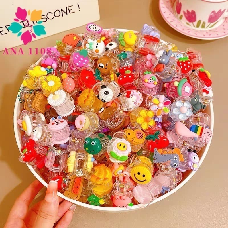 KIT 12 pcs de Prendedores/Piranhas Fofos Infantil com Desenho para Crianca Fofo / Acessórios De Cabelo-GUI ANA