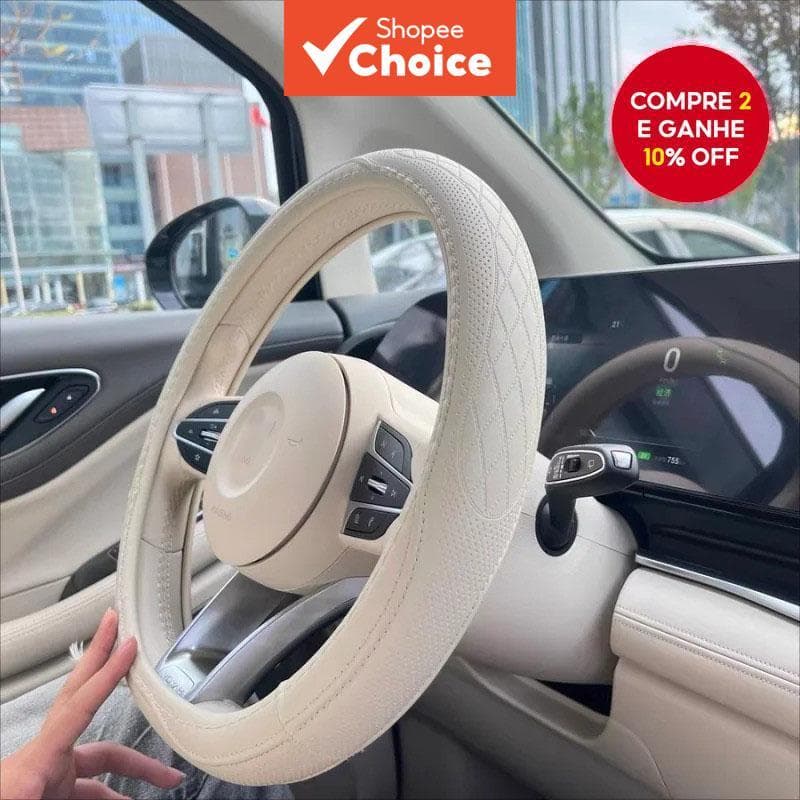 Capa Universal Para Volante De Carro De Quatro Estações , Antiderrapante , Absorvente De Suor , Respirável , Design Prot