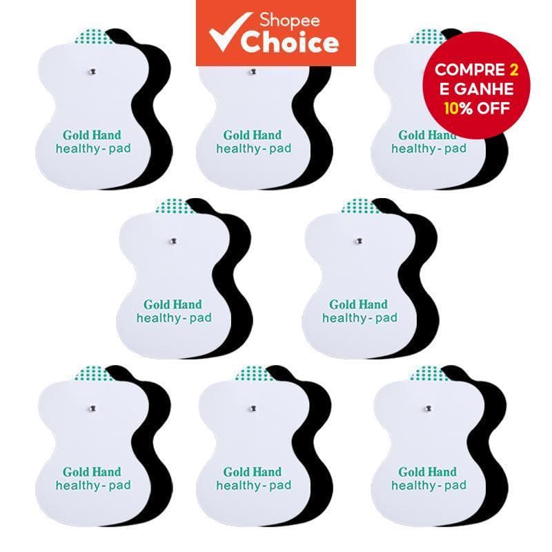 Almofadas De Eletrodo TENS EMS – Reposição Autoadesivas Para Terapia Digital E Massagem Muscular De Acupuntura