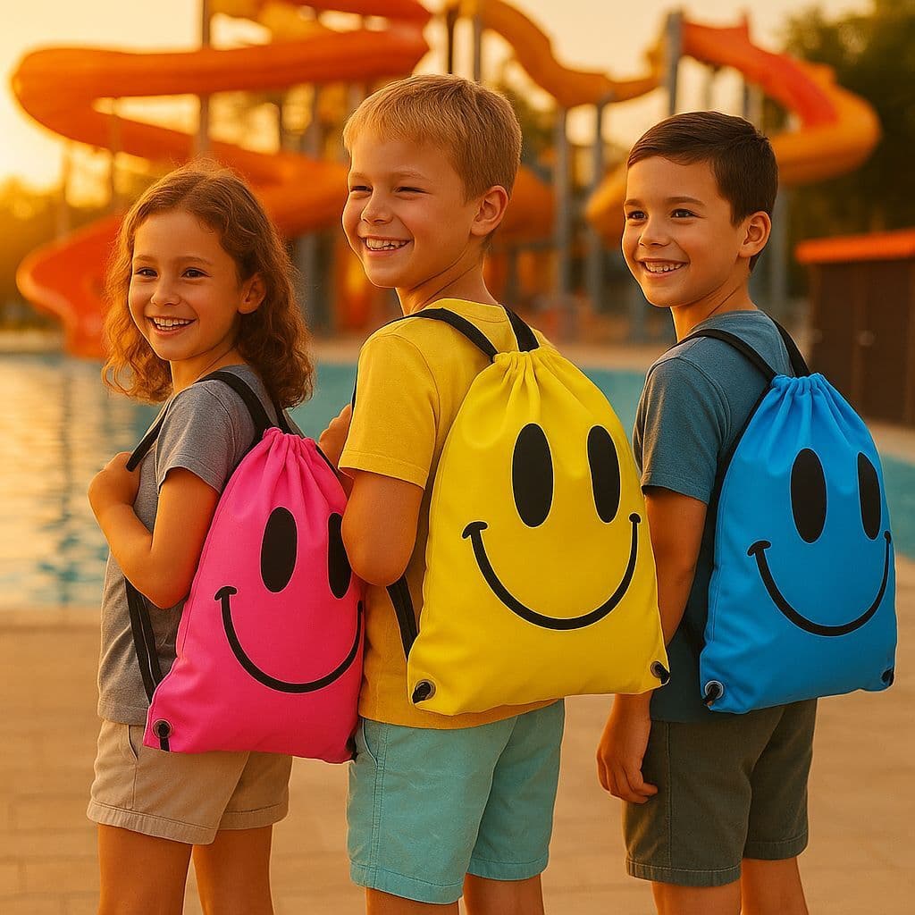 MOCHILA-BOLSA NATAÇÃO PRAIA PISCINA INFANTIL MULTIUSO-SMILE