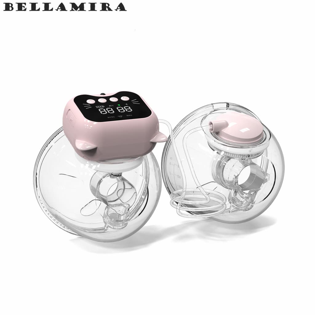 Bomba de leite elétrica de dupla sucção Portátil Dupla Elétrica Mãos-Livres  Função de LCD