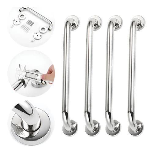 Alça Para Banheiro Barra De Apoio Idoso Deficiente Aço Inox