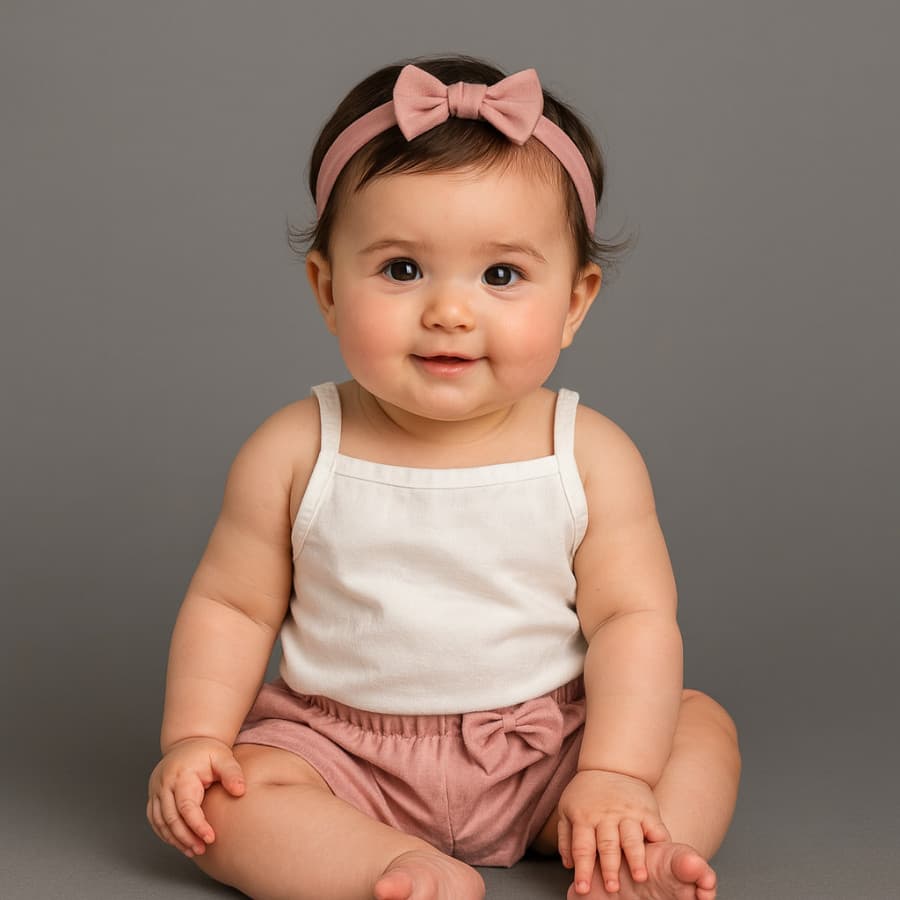 Conjunto de Bebê Menina Verão Calor Blogueirinha Mesversário 9 a 12 Meses