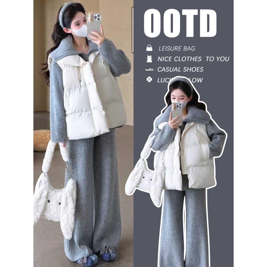 Mulheres grávidas terno de malha grossa outono inverno macio ceroso pele-amigável puxar corrente moda grande lapela cami