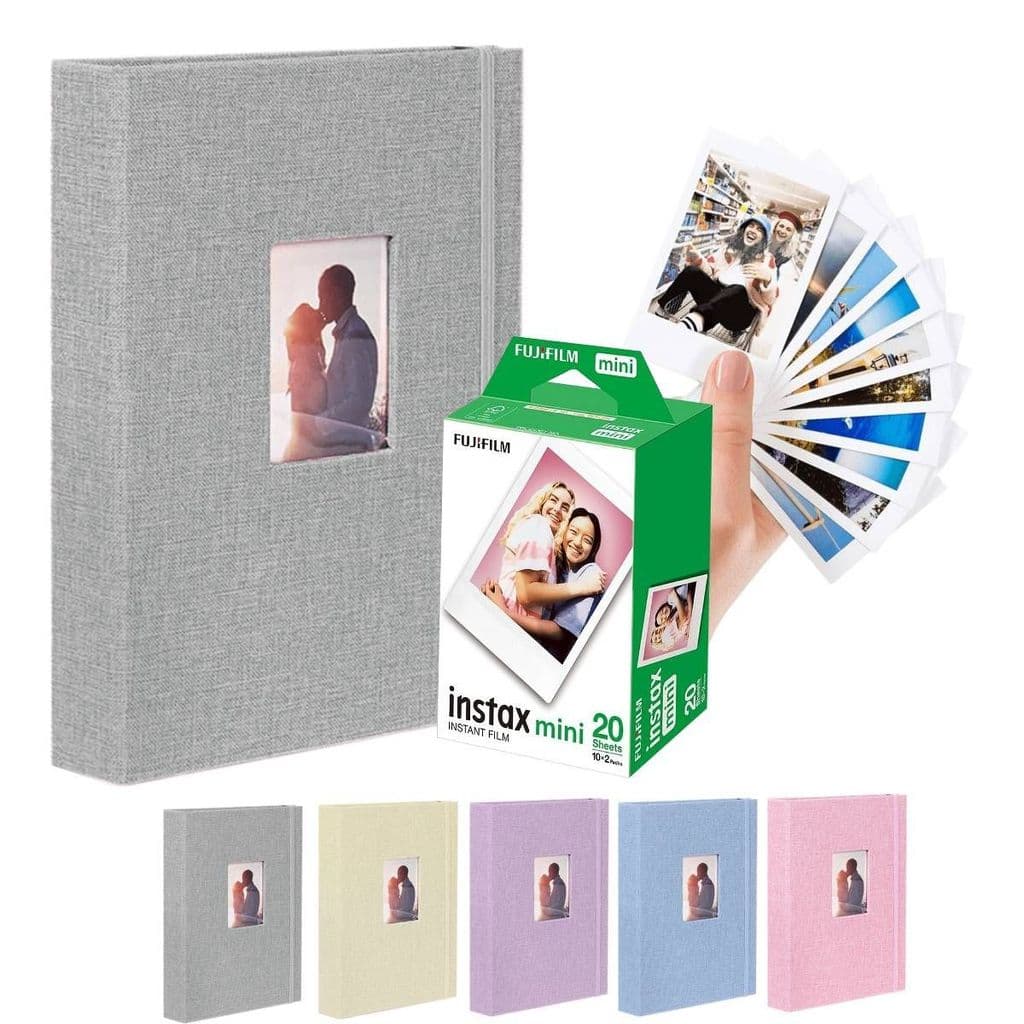 Álbum para Camera Instax Mini + Filme 20 fotos Instax Mini