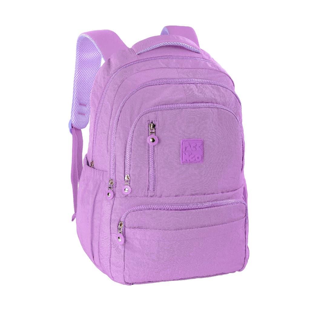 Mochila Escolar De Costas Juvenil Crinkle Impermeável Pack n'go Notebook