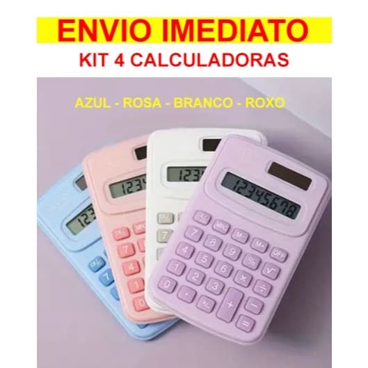 Calculadora Matemática Plástica De 8 Dígitos Portátil de Bolso