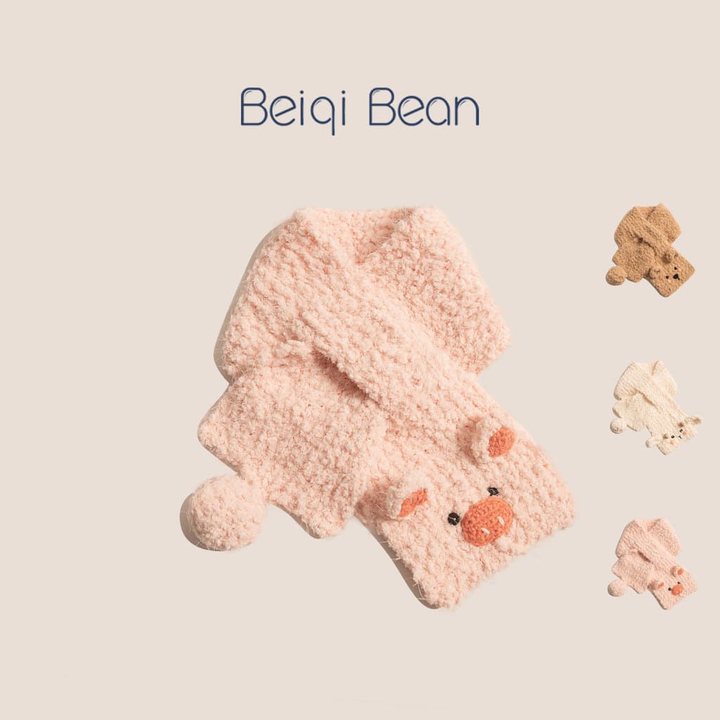 Lenço de bebê inverno bonito dos desenhos animados engrossado cachecol quente meninos meninas moda All-Match malha pelúc