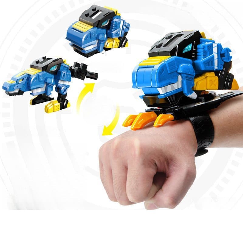 Mini Agents Relógio de Brinquedo Infantil, Relógio Transformador de Super Dinossauro, Brinquedo para Meninos