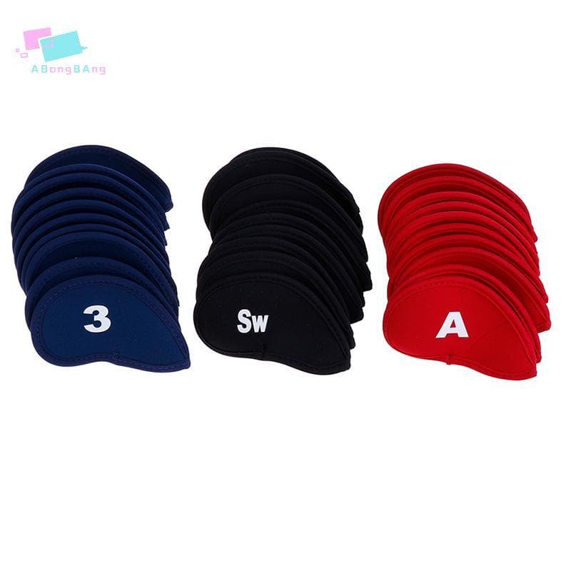 Abongbanghn 10 Peças De Neoprene Para Taco De Golfe , Capa Protetora De Ferro Em Cunha