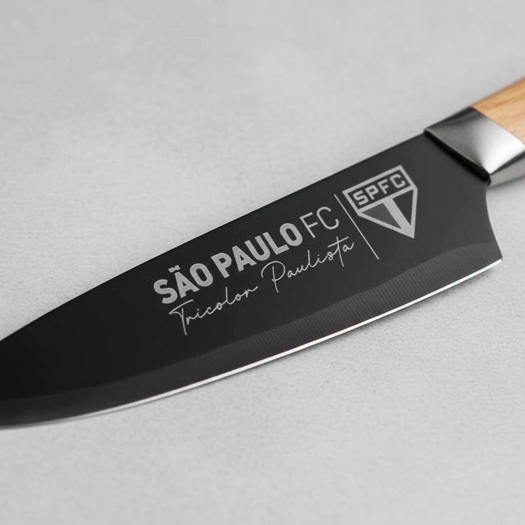 Faca Churrasqueiro São Paulo Fc Oficial Presente Churrasco