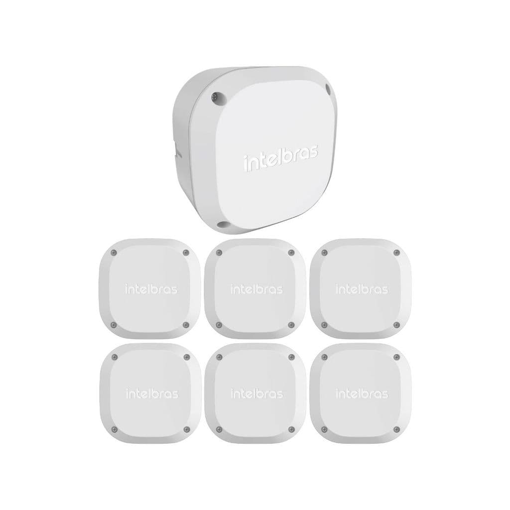 Kit 7 Caixas de Passagem Plástica Câmeras Bullet/Dome Externo VBOX 1100 E Intelbras