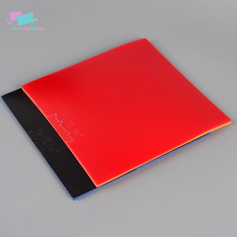 Abongbanghn Vermelho Âmbar Tênis De Mesa Borracha Altamente Elástica Vara De Pips-In Ping Pong Adstringente Esponja Para
