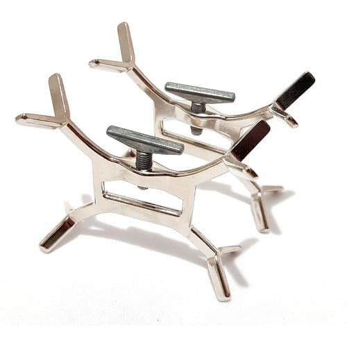 Kit 2 Trava Espetos Churrasco Suporte Para Virar O Espeto