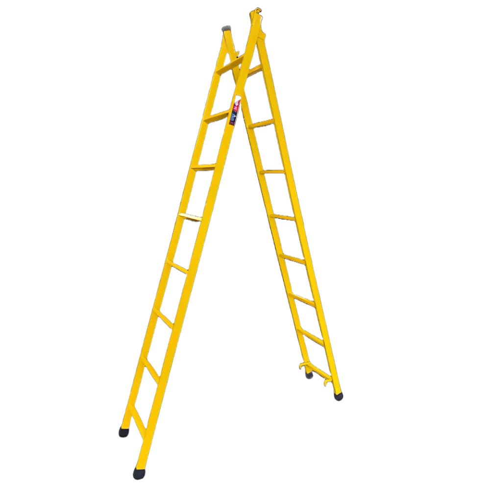 Escada Extensiva 8/16 Degraus 4,10 metros Multifuncional 3 em 1 em Aço