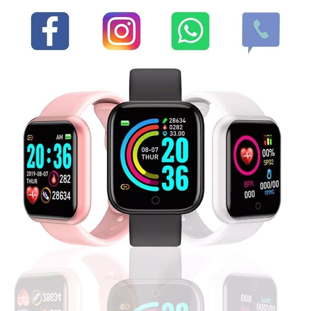 Relógio Inteligente Smartwatch Bluetooth Android iPhone Monitor Cardíaco Esportivo Infantil e Adulto
