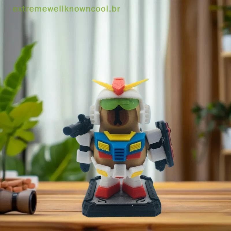 EWC 1 Conjunto Anime Jogo Capibala Figura Modelo Criativo Magnético Capivara Estátua Ornamentos Impressão 3D Escultura P