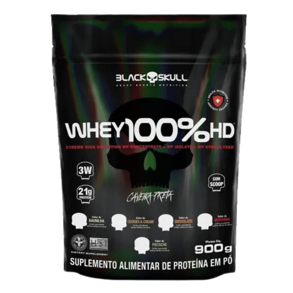 Whey 100% Hd Refil 900g Blackskull
