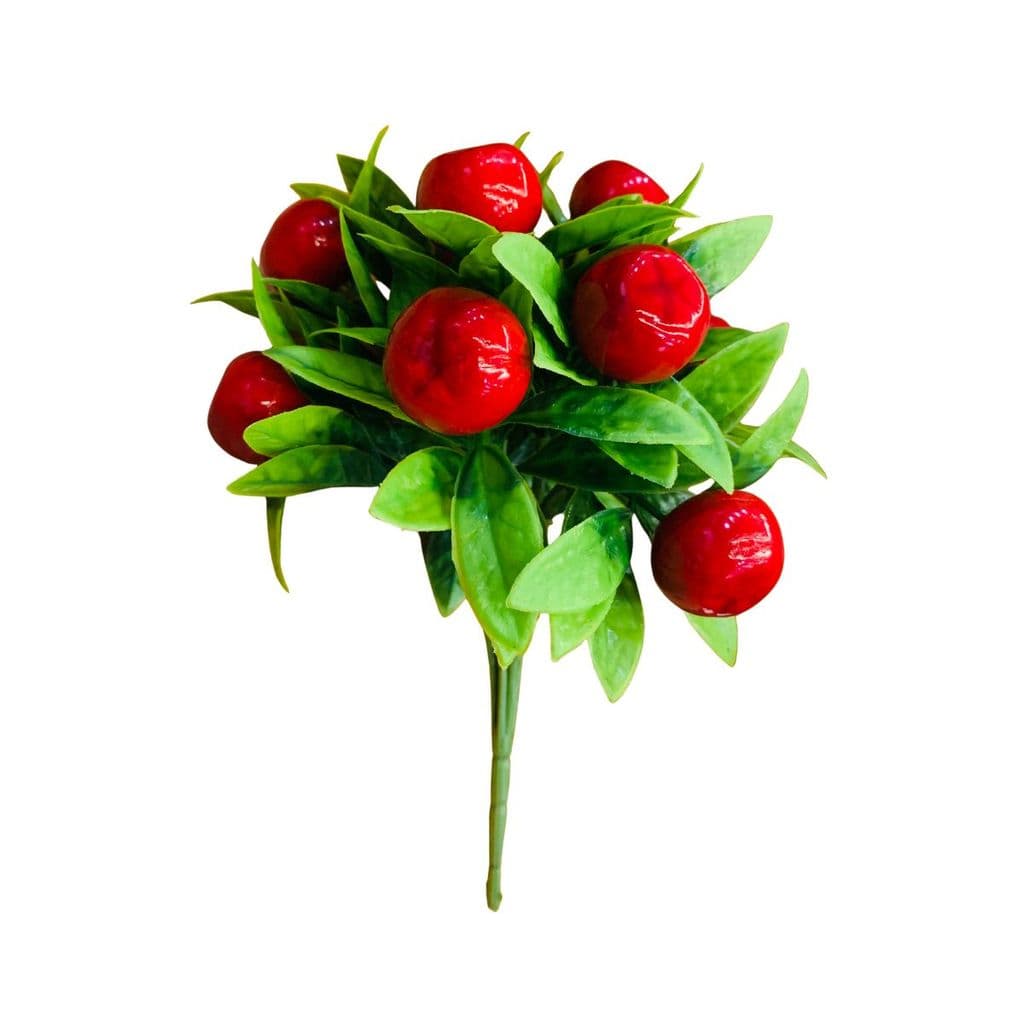 Buquê de Fruta Maça Vermelha Artificial P/ Decoração Arranjos, Decorar Festas, cozinha, varanda e casa