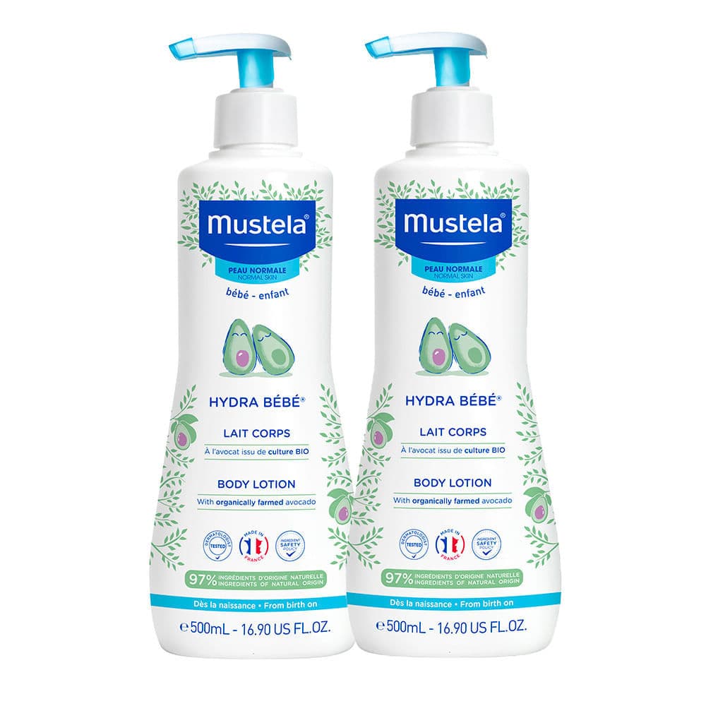 Kit 2 Mustela Hydra Bebê com Abacate Orgânico 500ml