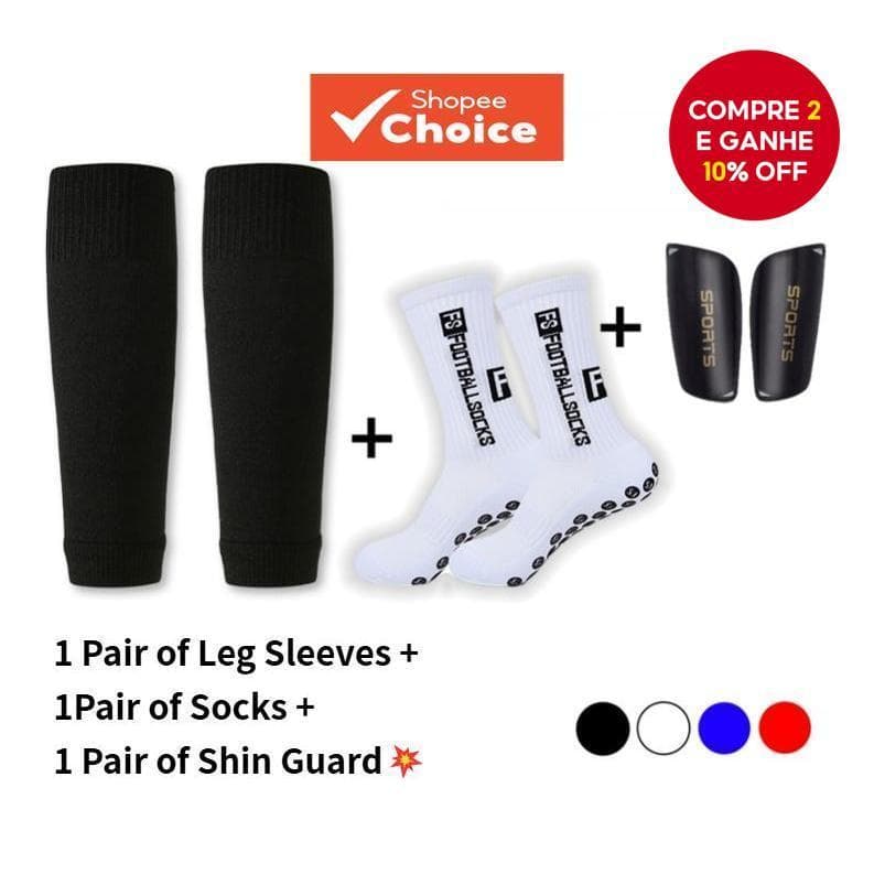 Meias Antiderrapantes Caneleiras De Futebol , Protetores De Perna Respiráveis Anti-Queda , De Panturrilha , Ideais Para 