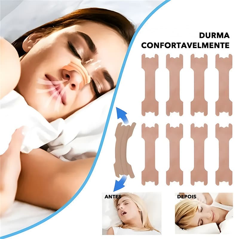 Kit 10/20/30/40/50 Dilatador Nasal Anti Ronco Tira Nasal Adesivo Nasal Strips Unidades