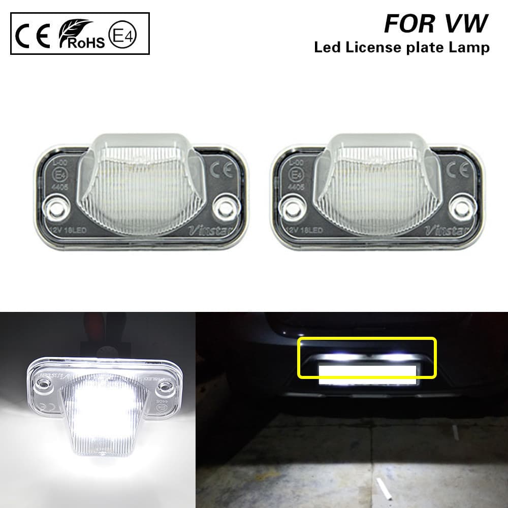 Par De Luz LED Para Placa De Identificação , VW T4 Transporter Sincronização Passat B5 Limusine B6 Combi/Variante Doces 